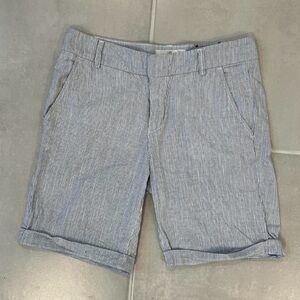 Women’s H&M L.O.G.G brand pinstriped shorts.